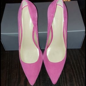 Ann Taylor Suede Kitten Pumps